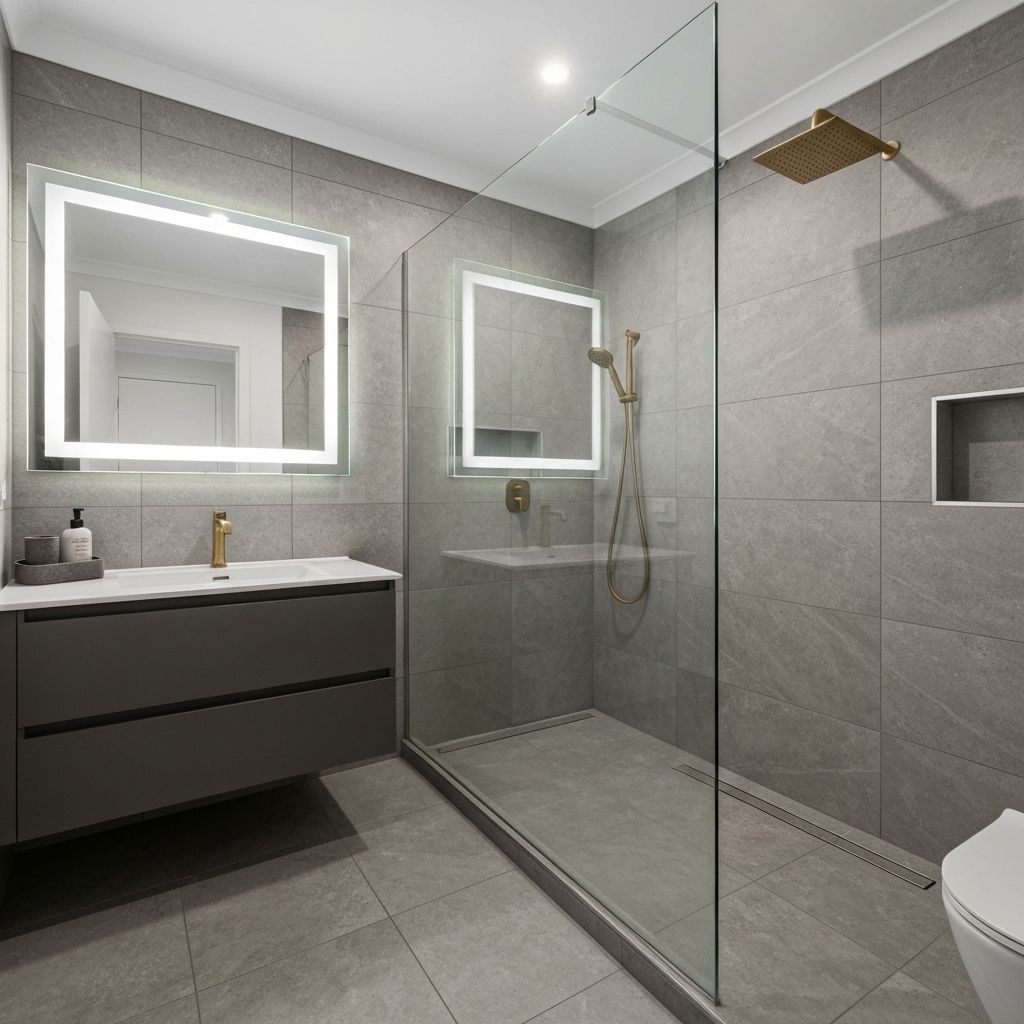 Luxury bathroom after McMillan Tiling Projects renovation